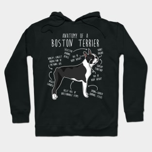 Boston Terrier Dog Anatomy Hoodie